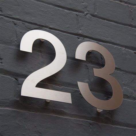 metal house number signs uk|metal reflective house numbers.